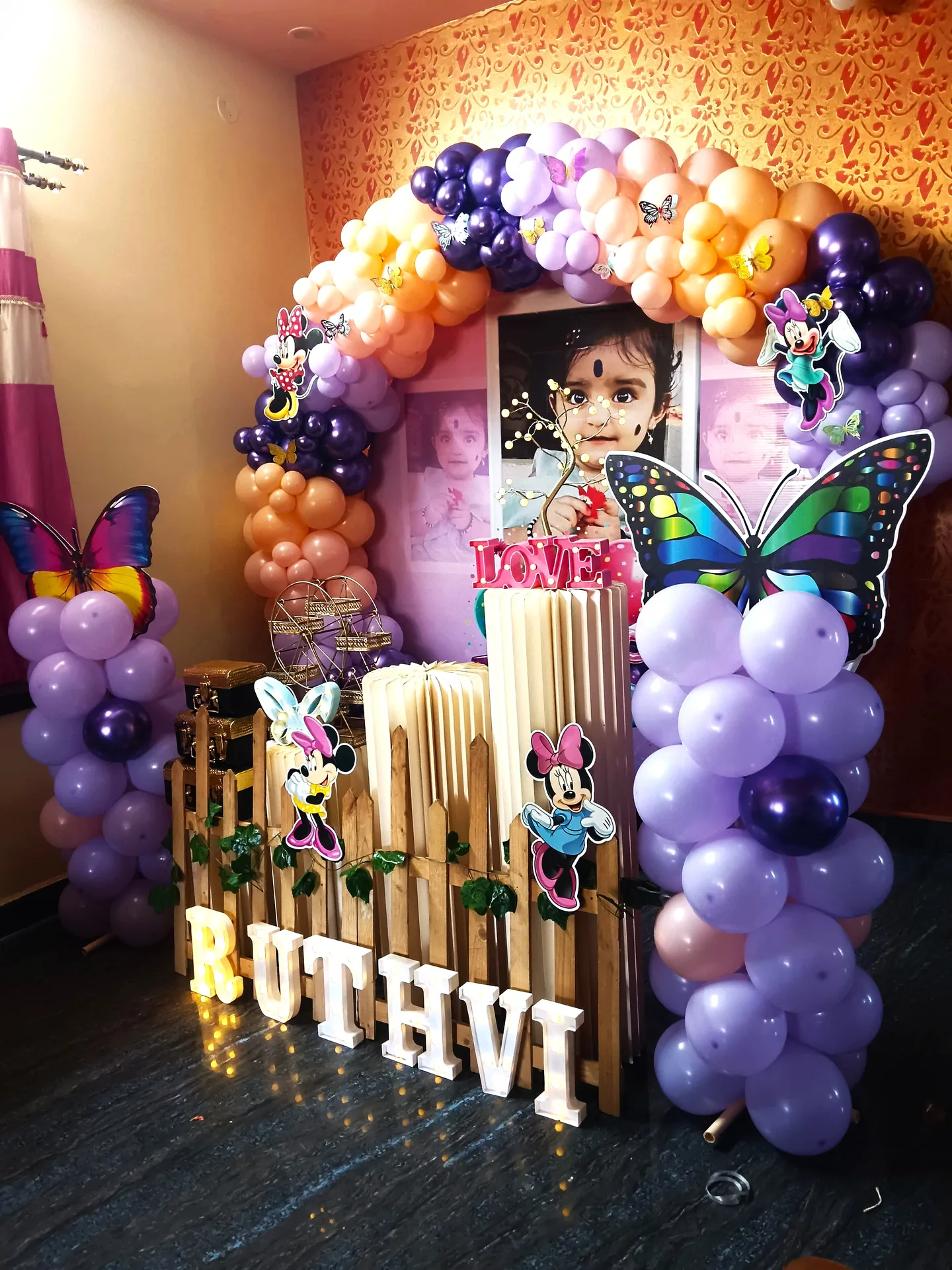 RS Rock Events celebration setup with floral decor